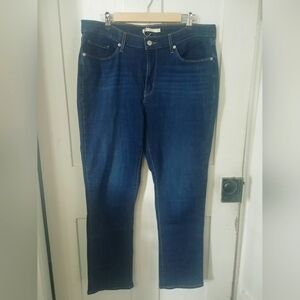 Levi's Mens Classic Straight Leg Dark Wash Denim Blue Jeans 33x30 (D)